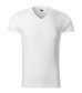 Priliehavé pánské tričko Slim Fit V-neck vyššej gramáže